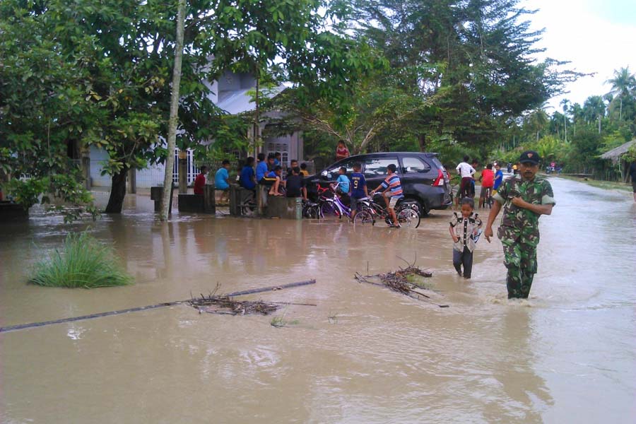 Banjir Lhoksukon, Dua Desa Surut, Lima Masih Tergenang